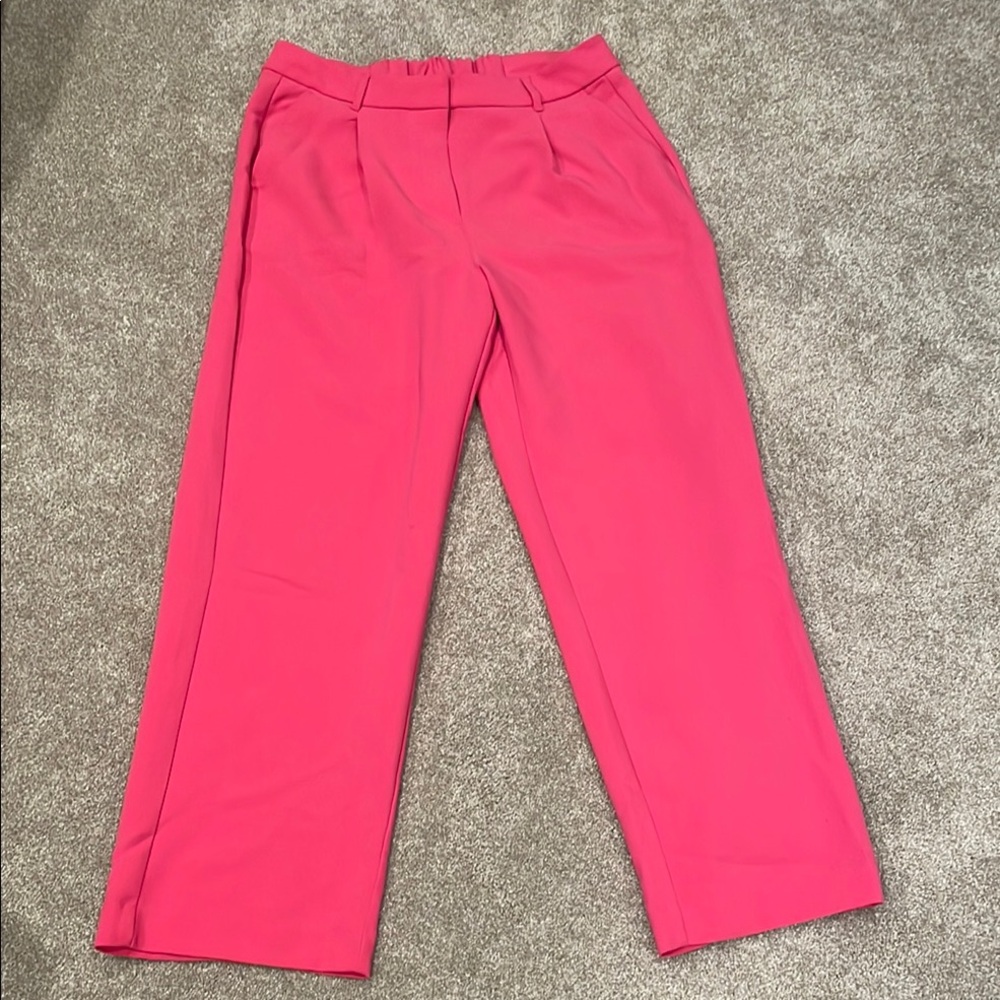 Old Navy Pink Trousers Relaxed Fit Straight-Leg